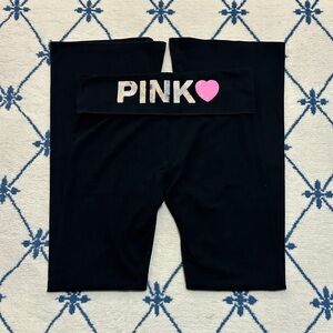 Victoria’s Secret PINK Originals Cotton Foldover Flare Leggings